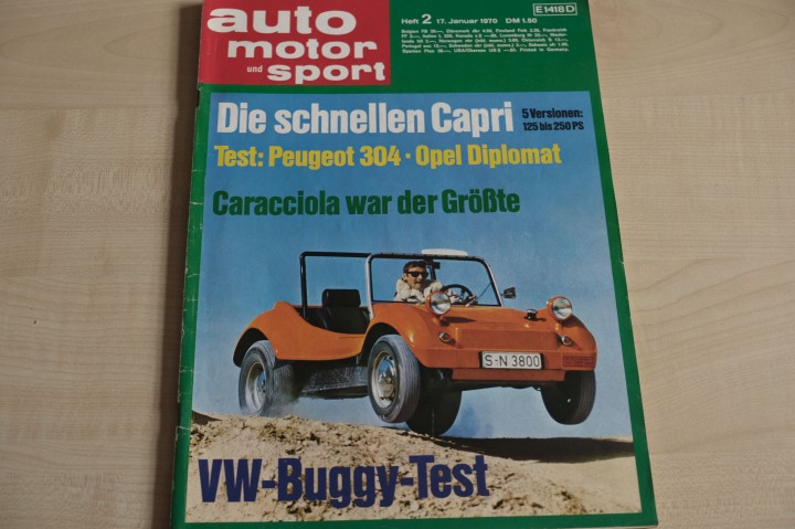 Deckblatt Auto Motor und Sport (02/1970)